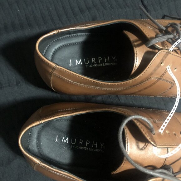 J Murphy by Johnston & Murphy Men's Dress Shoes, Size 11, Brown, Leather - Picture 3 of 6